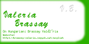 valeria brassay business card